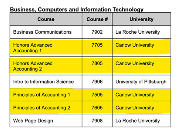 Business, Computers, & IT Courses